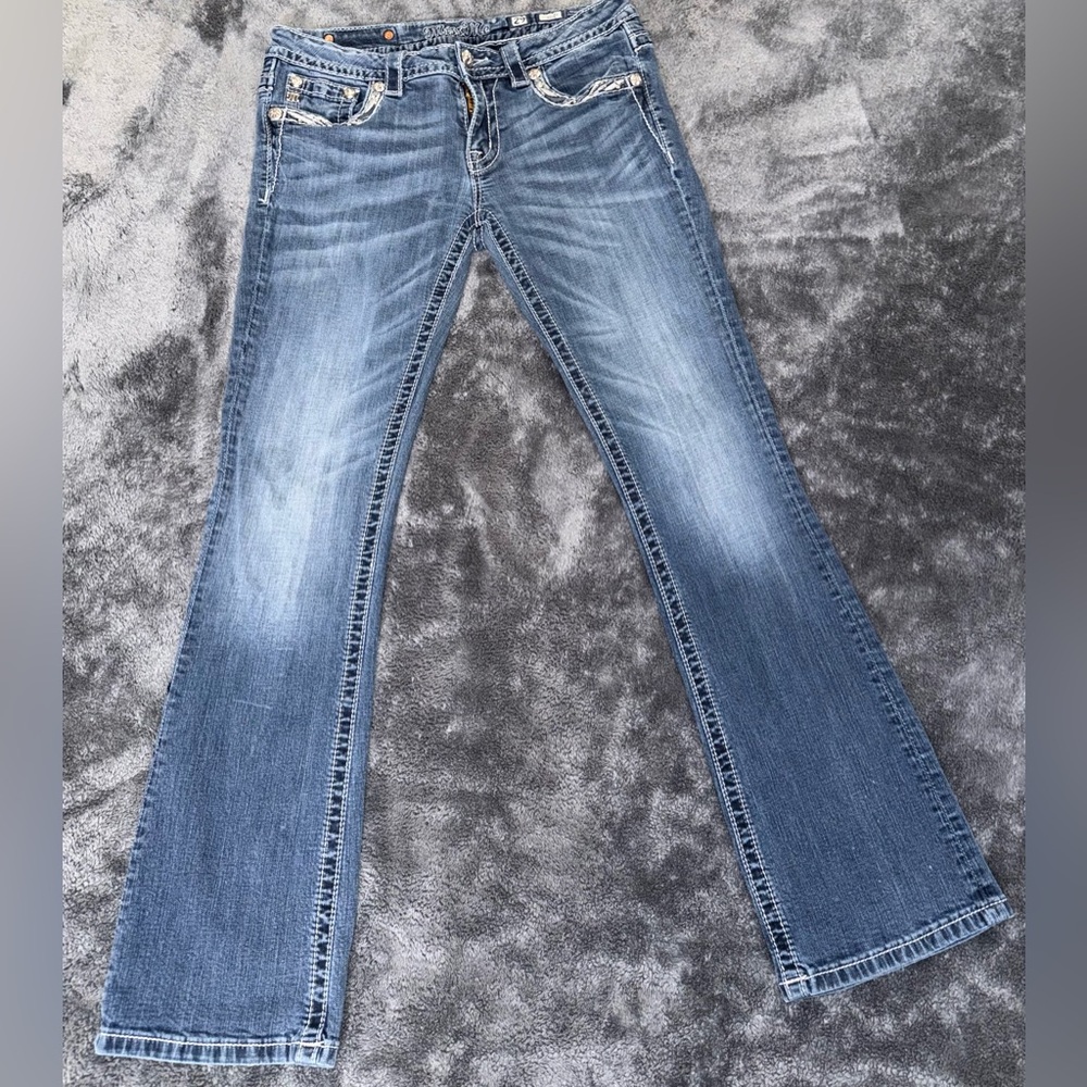 Miss Me Flare Jeans in Classic Blue